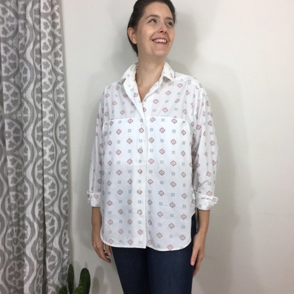 Vintage Liz Sport Southwestern Safari Shirt M